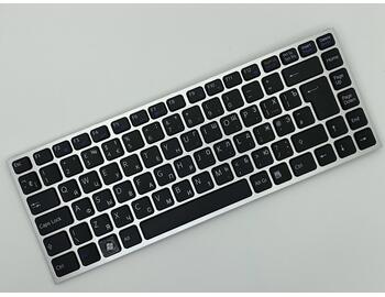 Клавиатура для ноутбука Sony Vaio (VPC-Y) Black, (Silver Frame) RU/EN - фото 2