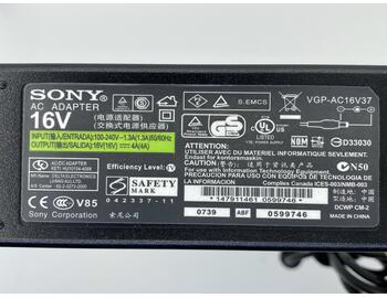 Блок питания для ноутбука Sony 65W 16V 4A 6.5x4.4mm PCGA-AC16V6 Orig - фото 3