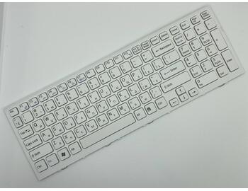 Клавиатура для ноутбука Sony Vaio (VPC-EH, VPCEH) White, (White Frame) RU - фото 2