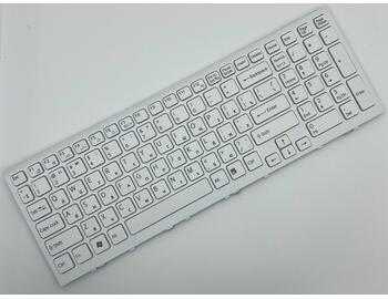 Клавиатура для ноутбука Sony Vaio (VPC-EL) White, (White Frame), RU - фото 2