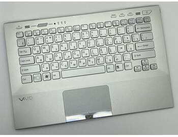 Клавіатура для ноутбука Sony Vaio (VPC-SB) Black, (Silver TopCase), RU (for fingerprint reader) - фото 2