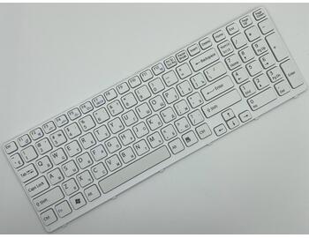 Клавиатура для ноутбука Sony Vaio (SVE15, SVE1511V1R) White, (White Frame) RU - фото 2