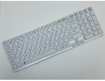 Клавиатура для ноутбука Sony Vaio (SVE17) White, (White Frame) RU - фото 2