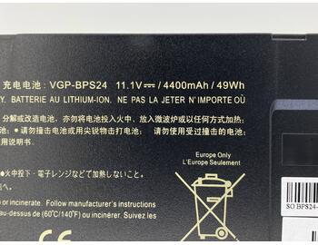 Аккумуляторная батарея для ноутбука Sony VAIO VGP-BPS24 VPC-SA 11.1V Black 4400mAh OEM - фото 3