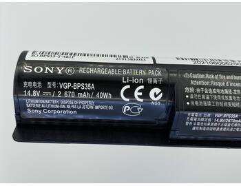 Аккумуляторная батарея для ноутбука Sony VAIO VGP-BPS35A Fit 14E 14.8V Black 2670mAh Orig - фото 3
