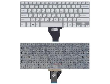 Клавиатура для ноутбука Sony Vaio (FIT 14E) Silver, (No Frame) RU