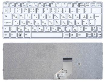 Клавиатура для ноутбука Sony Vaio (SVE11) White, (White Frame) RU