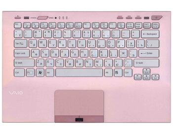 Клавіатура для ноутбука Sony Vaio (VPC-SB), Silver, (Rose Frame) RU (fingerprint reader) - фото 2