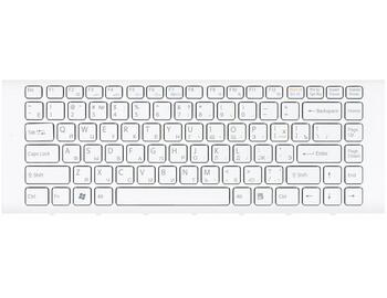 Клавіатура для ноутбука Sony Vaio (VPC-EA) White, (White Frame) RU - фото 2
