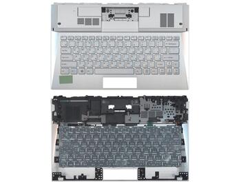 Клавиатура для ноутбука Sony Vaio (SVD13) Silver, с подсветкой (Light), (Silver Frame), RU