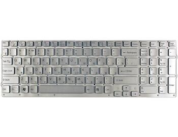 Клавиатура для ноутбука Sony Vaio (VPC-CB17, VPC-CB) Silver, (No Frame) RU - фото 2