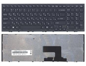 Клавіатура для ноутбука Sony Vaio (VPC-EE, VPCEE) Black, (Black Frame) RU