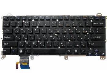 Клавіатура для ноутбука Sony Vaio (VPCZ, VPC-Z1) з підсвіткою (Light), Black, (No Frame) RU - фото 2