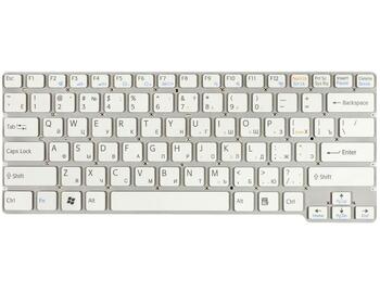 Клавиатура для ноутбука Sony Vaio (VPC-CW) White, (No Frame) RU - фото 2