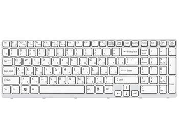 Клавиатура для ноутбука Sony Vaio (SVE15, SVE1511V1R) White, (White Frame) RU - фото 2