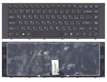 Клавіатура для ноутбука Sony Vaio (VPC-EG, VPC-EK) Black, (Black Frame) RU