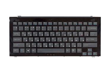 Клавиатура для Sony Vaio (VGN-TZ) Black, (Black Frame) RU - фото 2