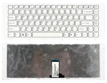 Клавіатура для ноутбука Sony Vaio (VPC-EG, VPC-EK) White, (White Frame) RU
