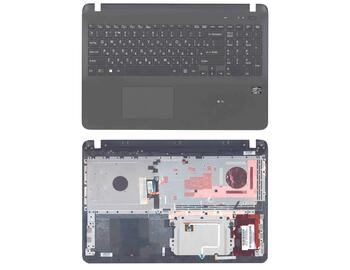 Клавиатура для ноутбука Sony (SF510) Black, с подсветкой (Light), с топ панелью (Black), RU