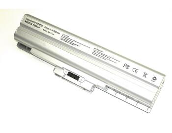 Посилена акумуляторна батарея для ноутбука Sony VAIO VGP-BPS13 VGN-CS 10.8V Silver 7800mAh OEM