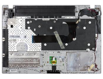 Клавиатура для ноутбука Samsung (Q430, QX410, SF410) Black, с топ панелью (Silver), RU - фото 2