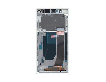 Матриця з тачскріном (модуль) для Sony Xperia Z C6603 чорний з білою рамкою