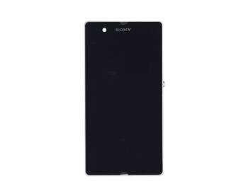 Матриця з тачскріном (модуль) для Sony Xperia Z C6603 чорний з білою рамкою - фото 2