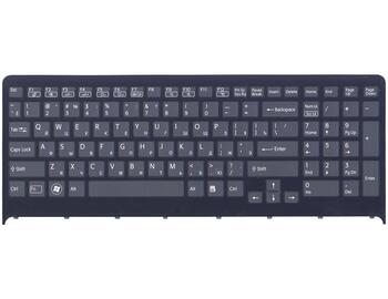 Клавиатура для ноутбука Sony Vaio (VPC-F219FC, VPC-F22 VPC-F23) с подсветкой (Light), Black, (Black Frame) RU - фото 2