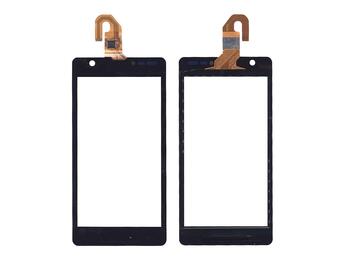 Тачскрін (Сенсорне скло) для смартфона Sony Xperia ZR C5503, C5502 чорний