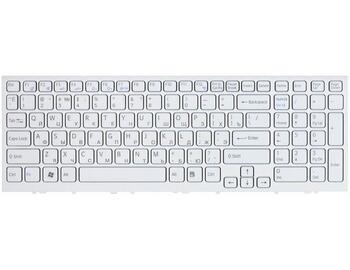 Клавіатура для ноутбука Sony Vaio (VPC-EH, VPCEH) White, (White Frame) RU - фото 2