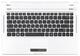 Клавиатура для ноутбука Samsung (Q430, QX410, SF410) Black, с топ панелью (Silver), RU