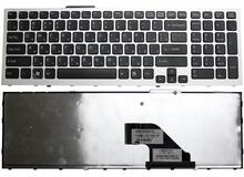 Купить Клавиатура для ноутбука Sony Vaio (VPC-F11, VPC-F12, VPC-F13) Black, (Silver Frame) RU