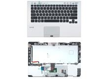 Купить Клавиатура для ноутбука Sony Vaio (VPC-SB) Black, (Silver TopCase), RU (for fingerprint reader)