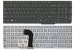 Клавиатура для ноутбука Sony Vaio (SVS15) с подсветкой (Light), Black, (No Frame) RU (горизонтальный энтер)