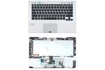 Клавиатура для ноутбука Sony Vaio (VPC-SB) Black, (Silver TopCase), RU (for fingerprint reader)